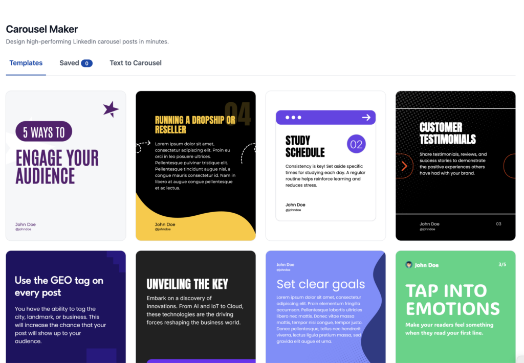  Make Your Content Stand Out with <span>AI-Powered Carousels.</span>